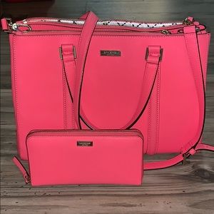Kate spade handbag with wallet